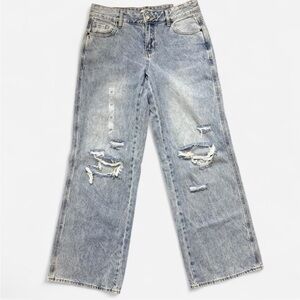 PacSun casey low rise baggy wide leg denim jeans for women.